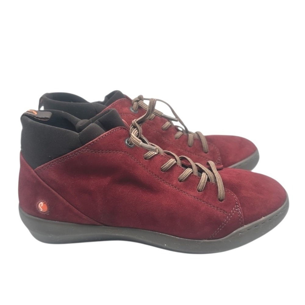 Softinos by Fly London Biel Suede Sneakers Red EU 39 (US 8-8.5)